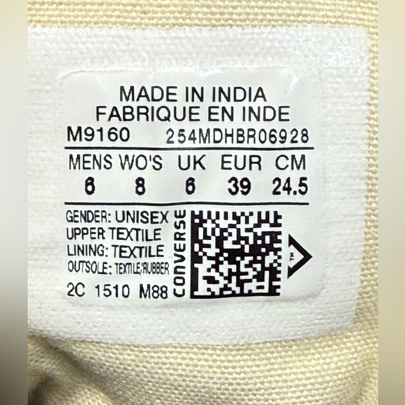 Converse Black and White High-Top Sneakers - Picture 6 of 10